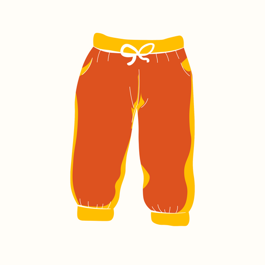 Drawing of children's pants